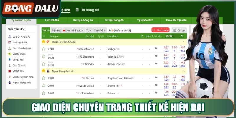 Giao diện chuyên trang thiết kế hiện đại